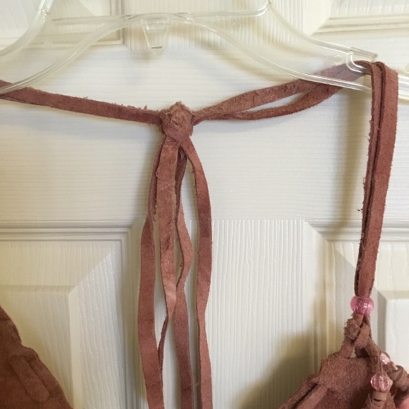 NEW! VINTAGE! Leather Bikini Set Burning Man Size XSM - Picture 6 of 9